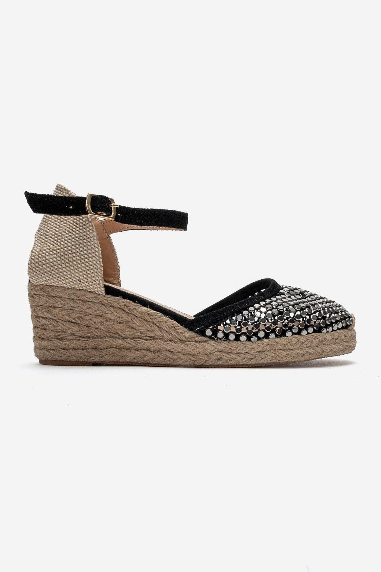 Drelix Leather Espadrille Sandal, Alternate, color, Black Suede