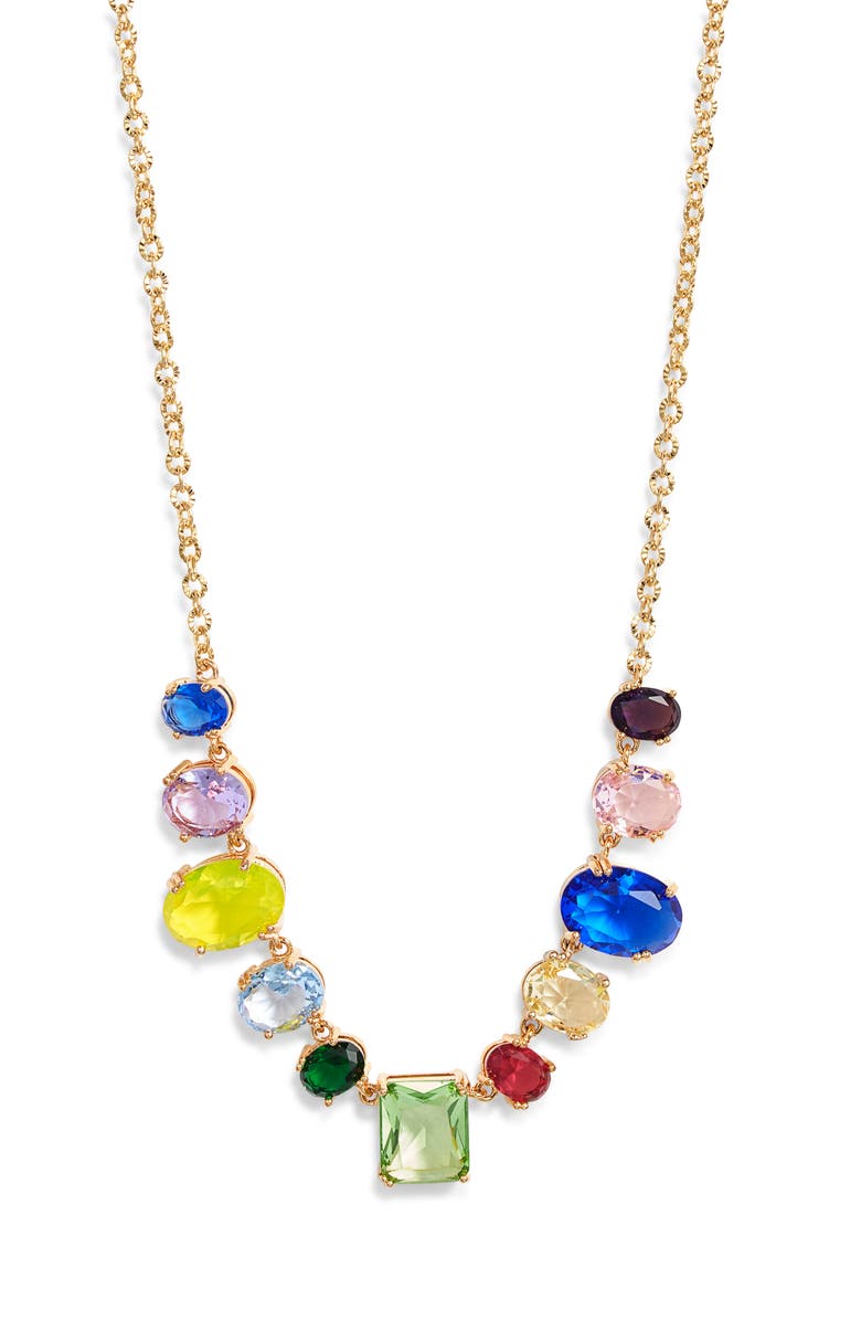 VIDAKUSH Rainbow Sweets Juicy Frontal Necklace, Main, color, Gold/ Multi
