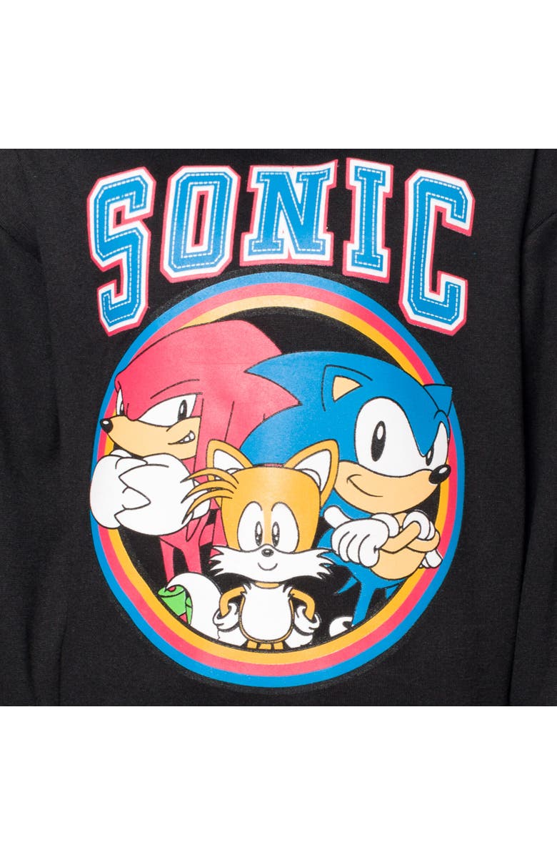 SEGA Fleece Hoodie & Pants Set, Alternate, color, Black / Gray