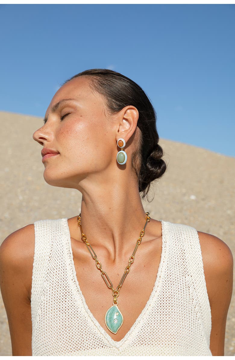 Lizzie Fortunato Papaya Drop Earrings, Alternate, color, 