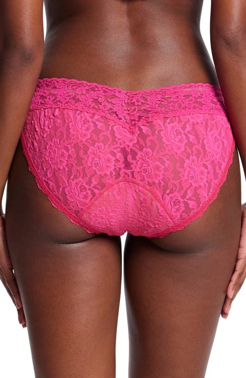 Hanky Panky X Saalt Signature Lace® Leakproof V-kini Bikini In Pink