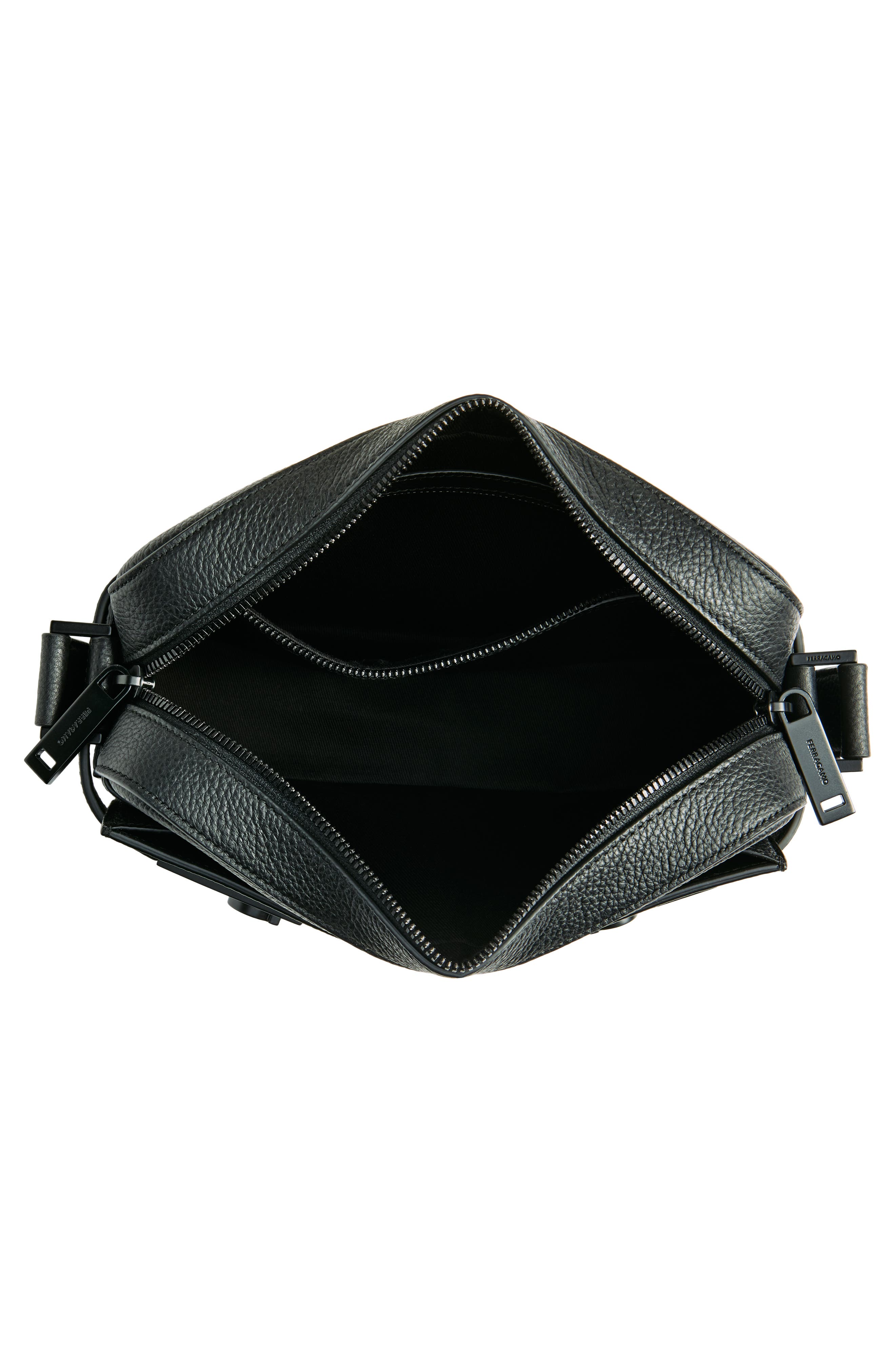 FERRAGAMO Twins Leather Crossbody Bag, Alternate, color, 