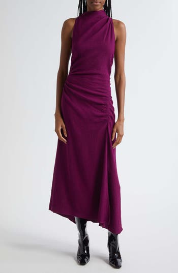 A.l.c . Inez Sleeveless Asymmetric Dress In Purple