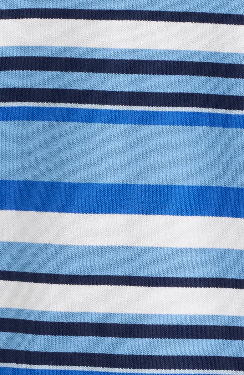 Polo Ralph Lauren Classic Fit Stripe Cotton Mesh Polo Shirt, Alternate, color, Bristol Blue Multi