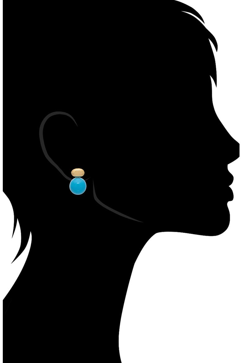 Turquoise Drop Earrings, Alternate, color, TURQUOISE