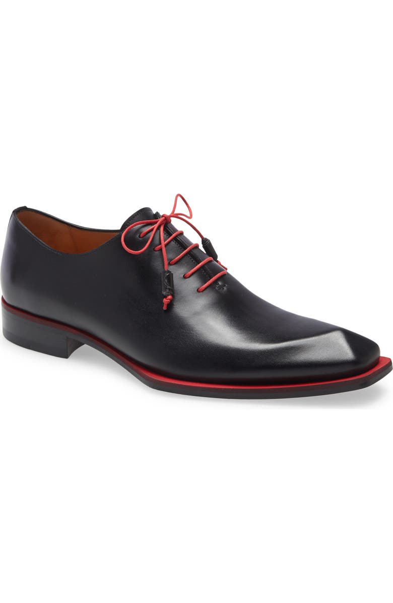 Mezlan Asymmetric Wholecut Oxford, Main, color,
