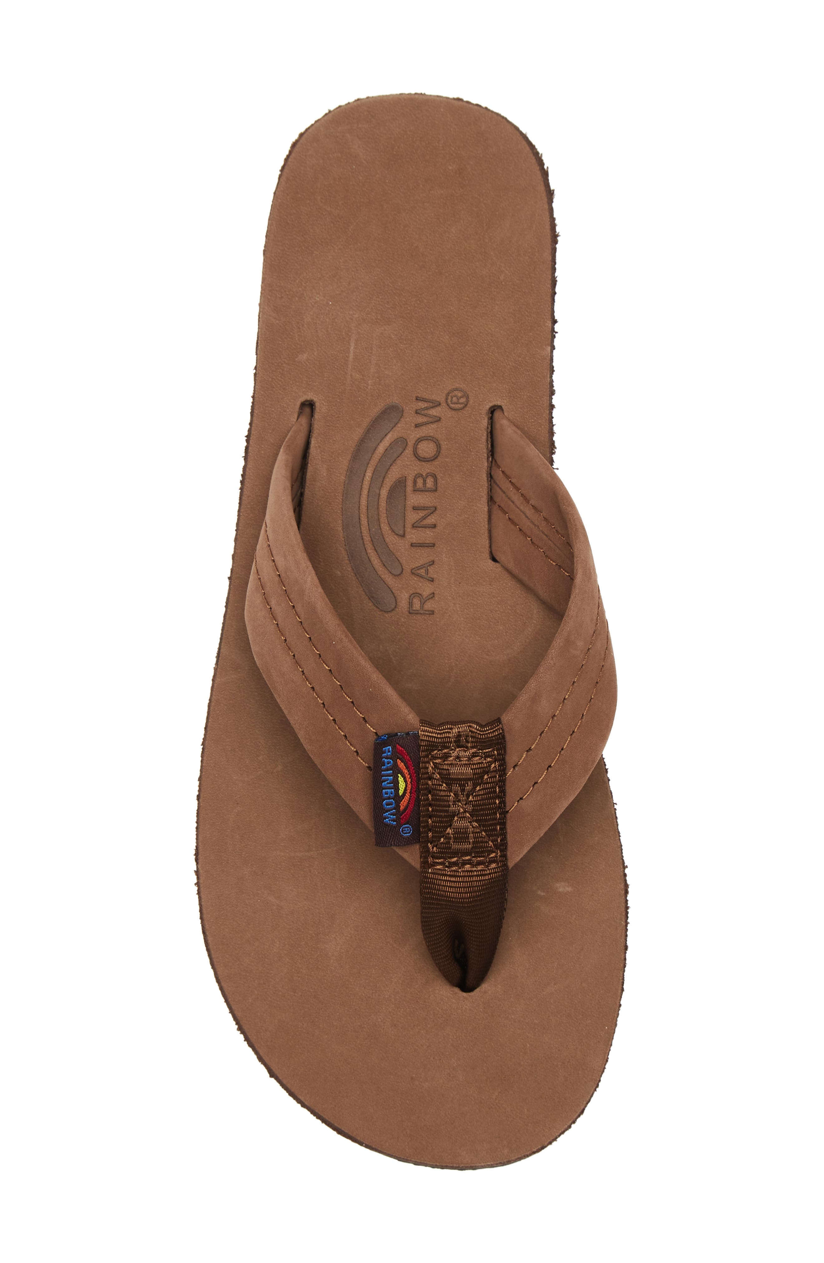 Rainbow<sup>®</sup> Rainbow Wide Strap Flip Flop, Alternate, color, Dark Brown