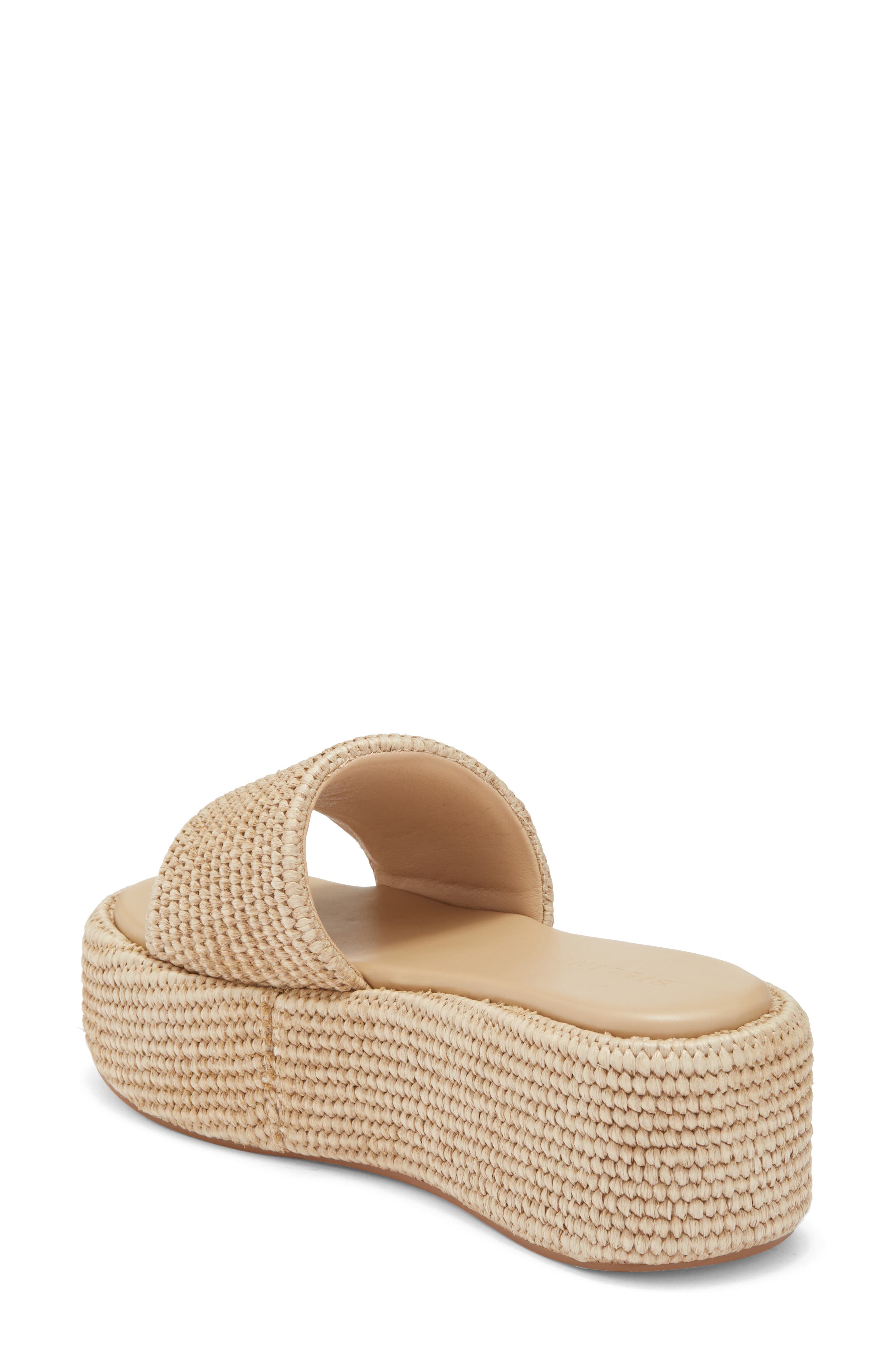 Billini Zabella Platform Sandal, Alternate, color, Natural Raffia