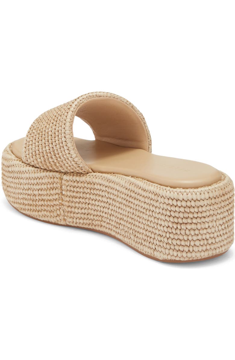 Billini Zabella Platform Sandal, Alternate, color, Natural Raffia