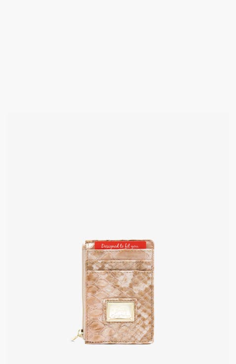 Gallop Patent Leather Slim Card Holder 573