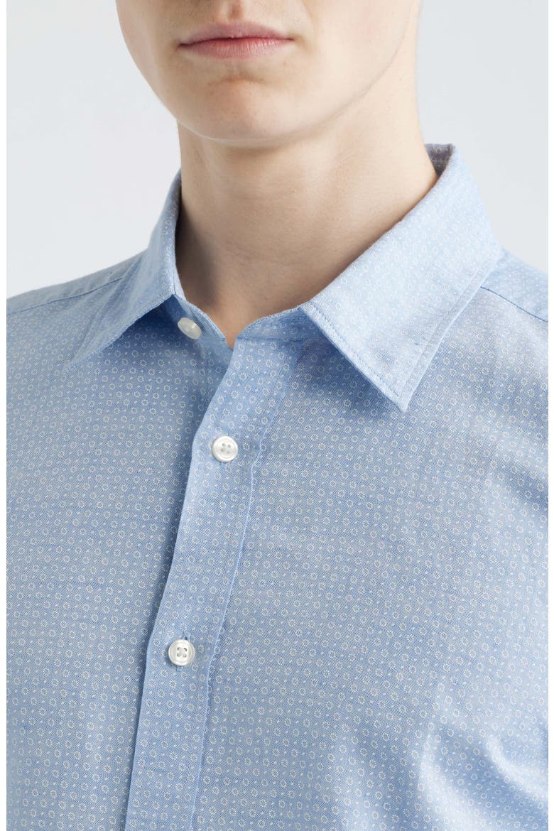 Liam Regular Fit Linen & Cotton Button-Up Shirt, Alternate, color, LIGHT/ PASTEL BLUE