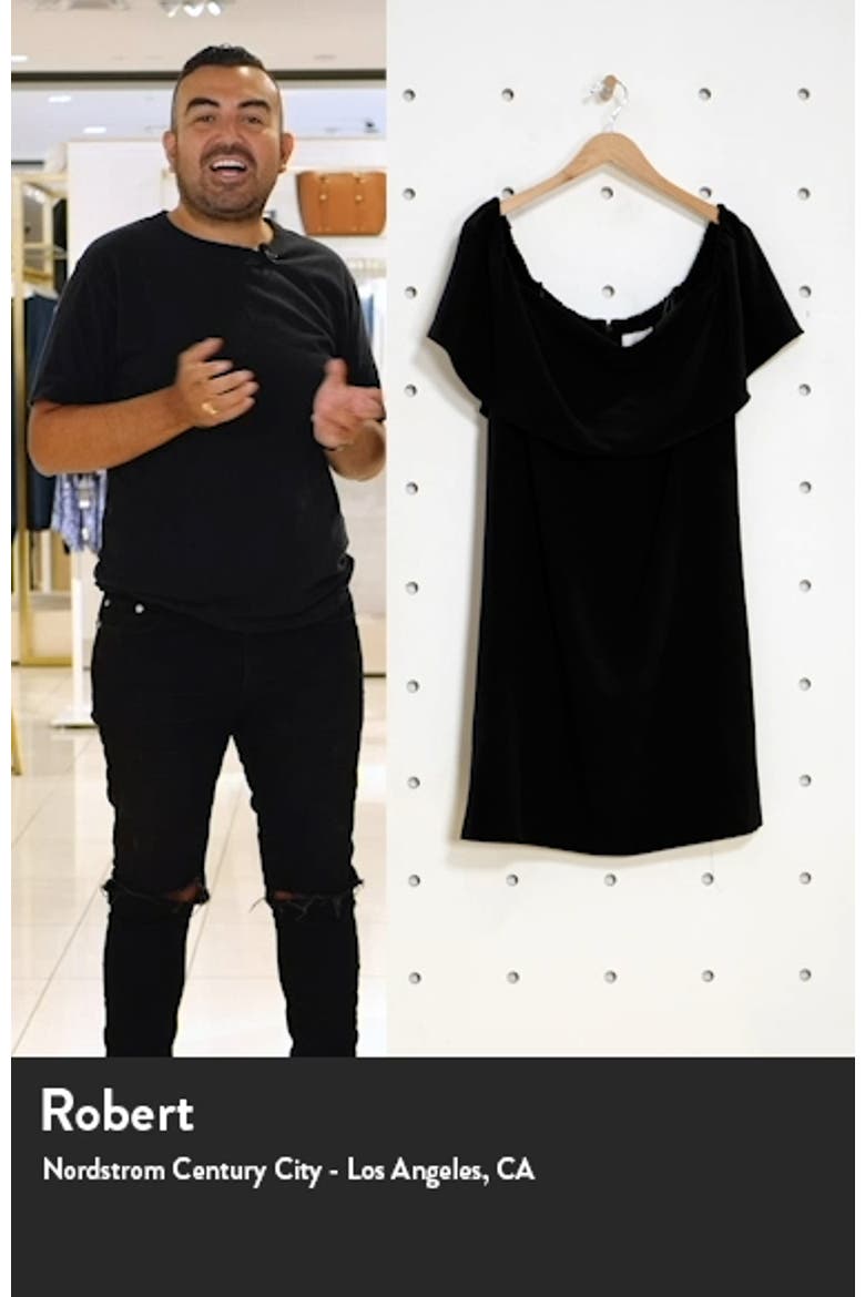 Off-the-Shoulder Cocktail Dress video