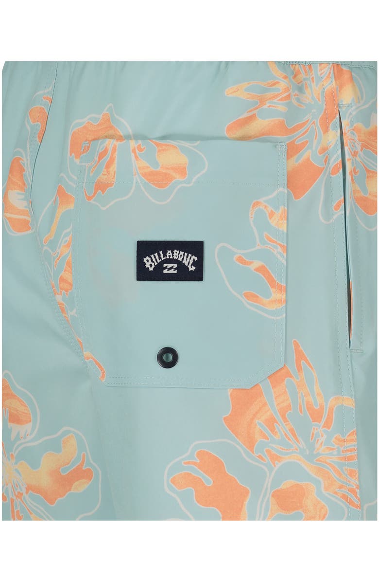 Billabong Kids' Sundays Layback Water Repellent Swim Trunks, Alternate, color, Dusty Blue