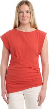 Wilt Boat Neck Rolled Cuff Tee