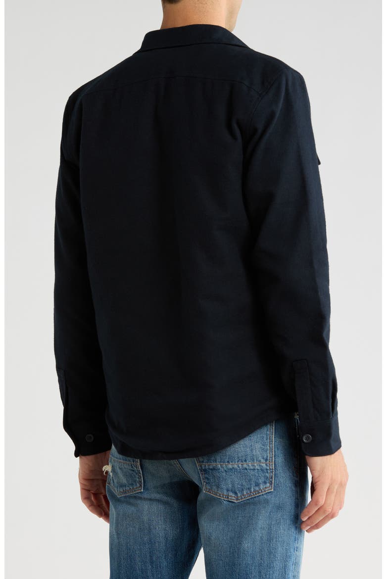 Flannel Shirt, Alternate, color, TRUE BLACK