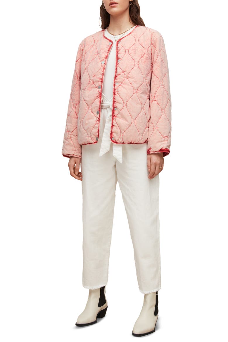 Reign Onion Quilted Jacket, Alternate, color, PINK