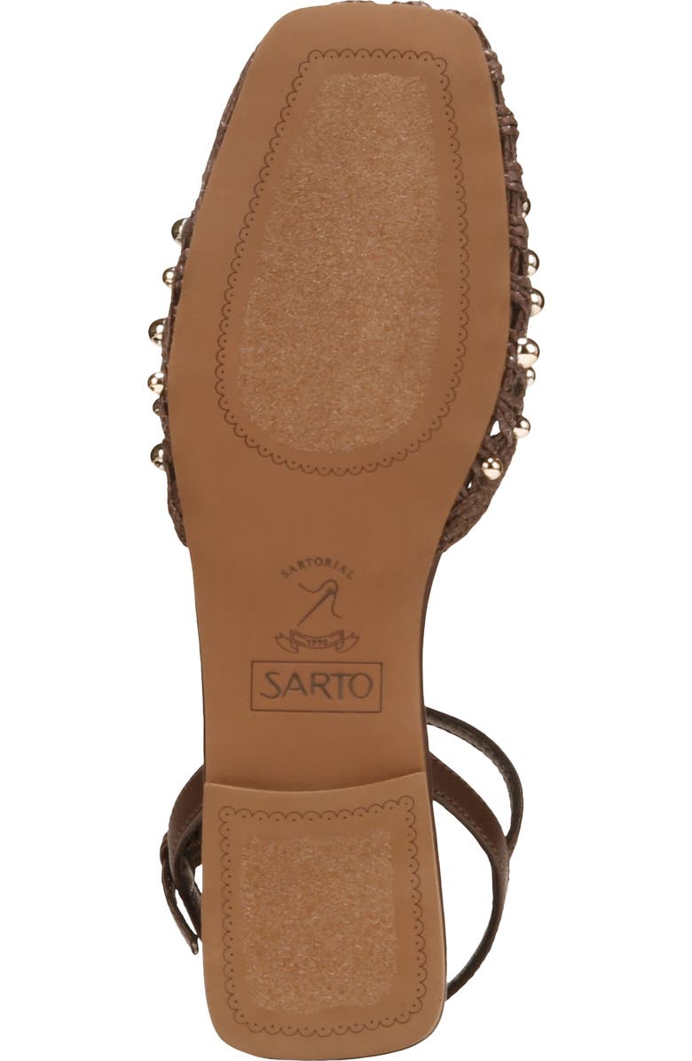 SARTO by Franco Sarto Inali Ankle Strap Flat, Alternate, color, Coffee Bean