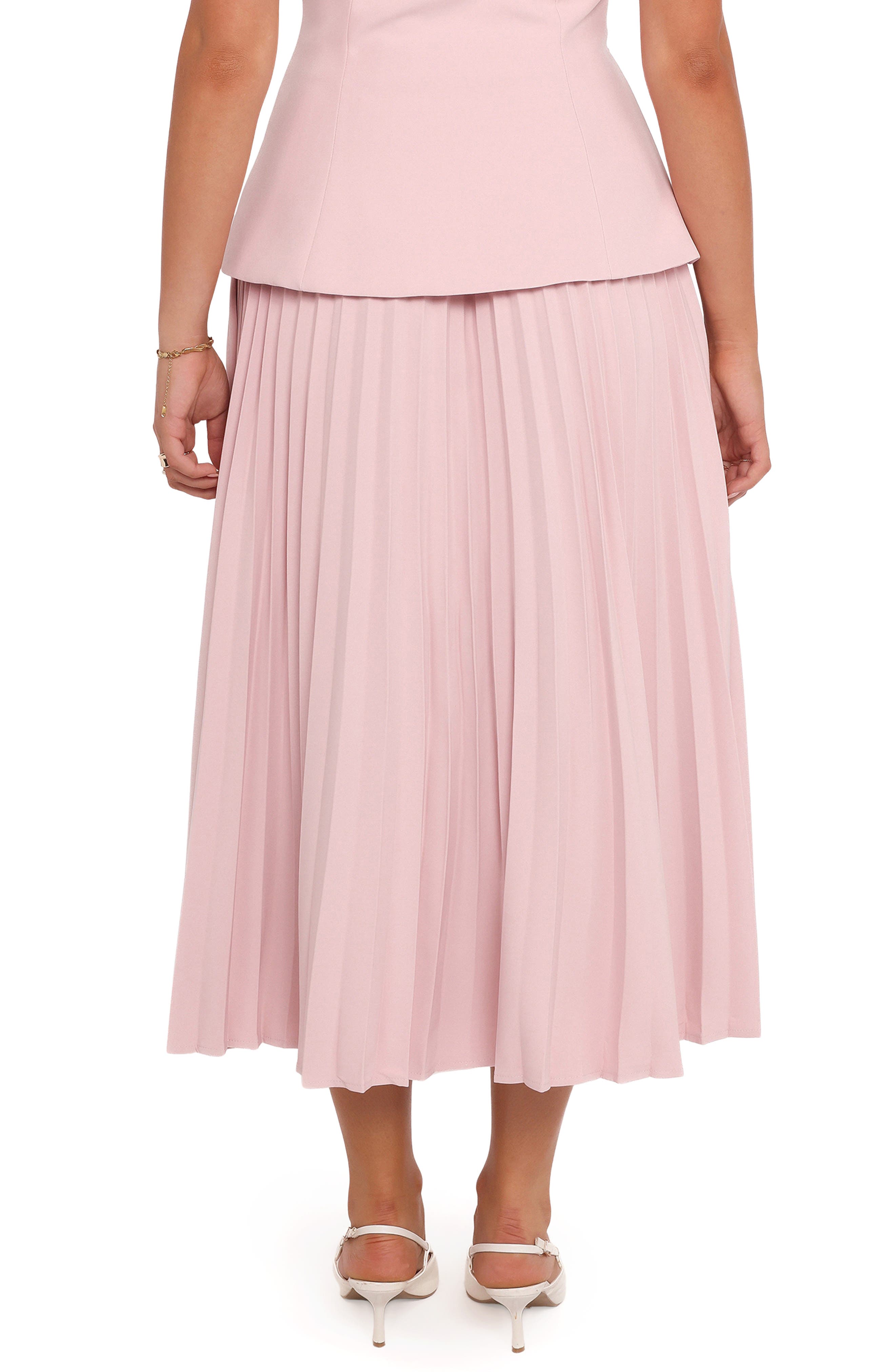 Liliana Pleated High Waist Midi Skirt (Women) | Nordstrom
