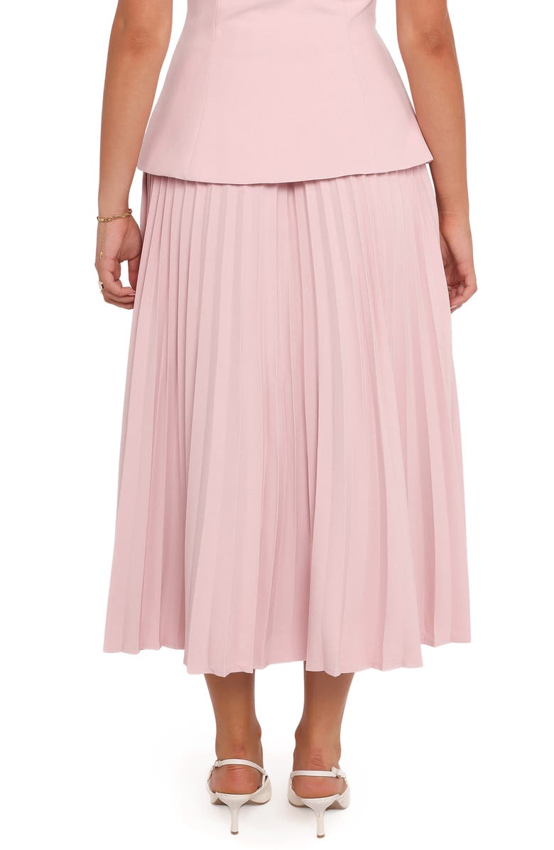 Petal & Pup Liliana Pleated High Waist Midi Skirt, Alternate, color, 