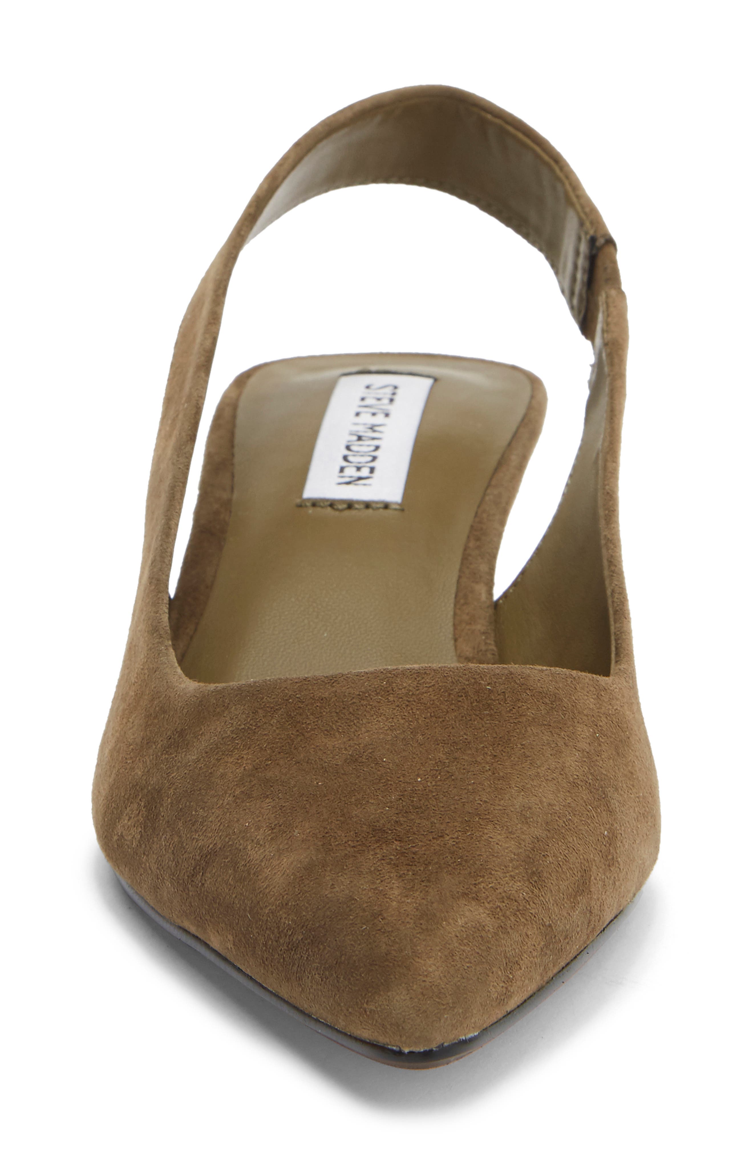 Leilany Pointed Toe Slingback Pump, Alternate, color, OLIVE SUEDE