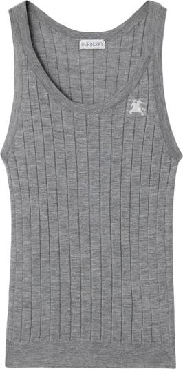 Burberry Trim Sleeveless good Sweater