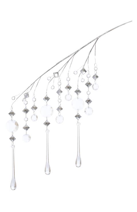 Tear Drop Jeweled  Hanging Spray, Set of 12