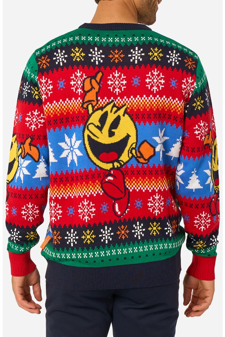 Pac-Man Holiday Sweater, Alternate, color, MISCELLANEOUS