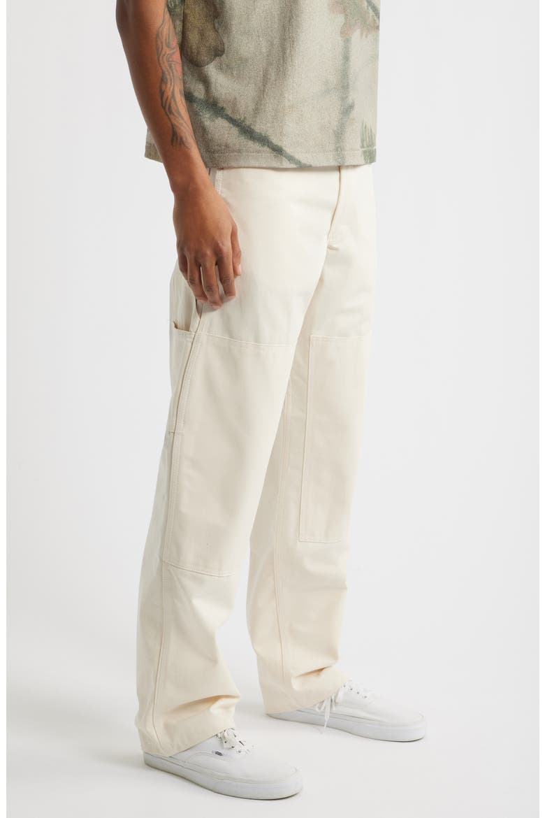 Double Knee Cotton Painter's Pants, Alternate, color, NATURAL DRILL