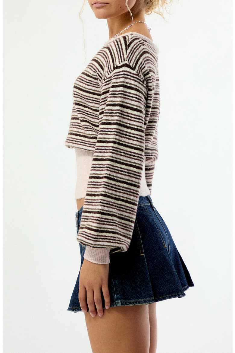 Harley Off the Shoulder Sweater, Alternate, color, PINK