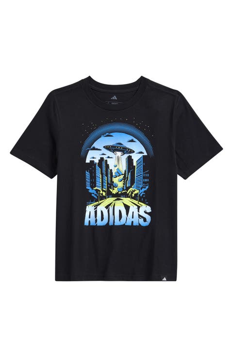 Kids' Glow in the Dark Space City Graphic T-Shirt (Big Kid)