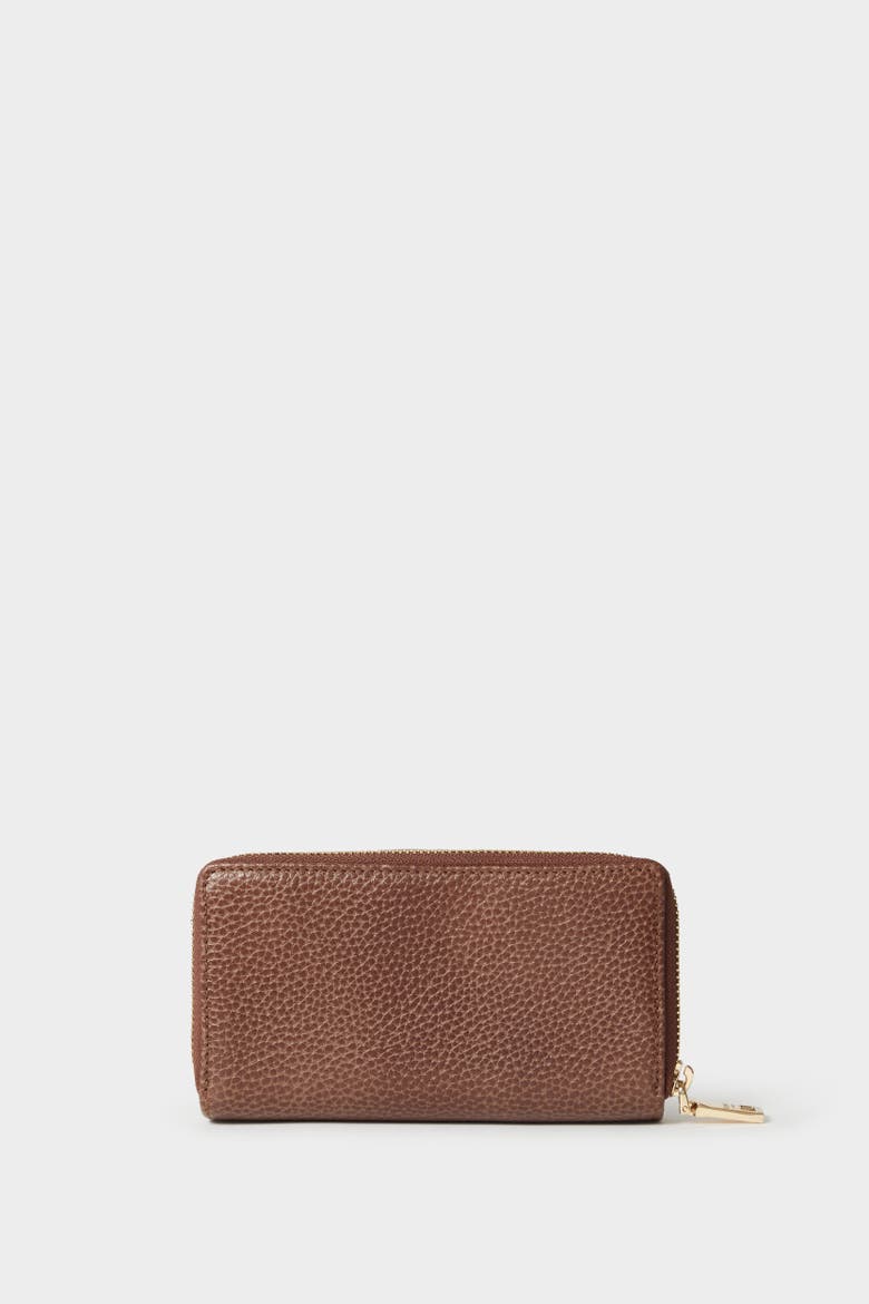 The Core Medium Leather Popper Matinee Purse, Alternate, color, Tan