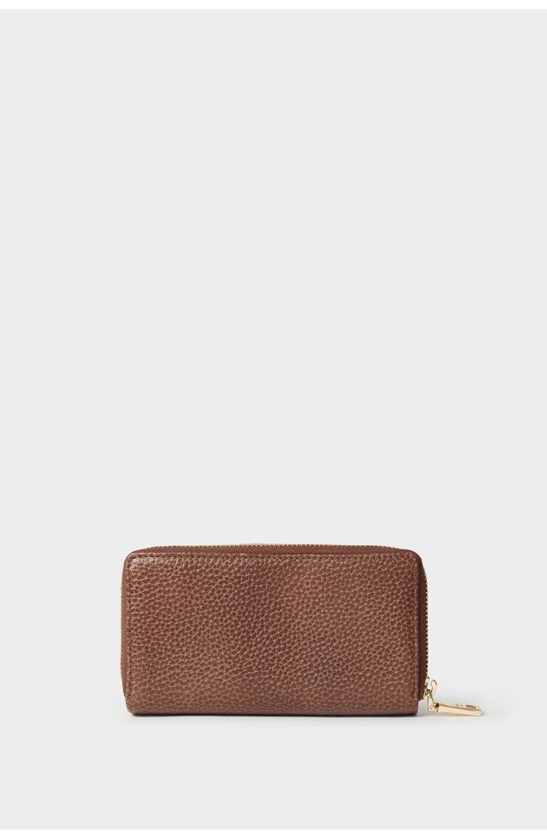 Osprey London The Core Medium Leather Popper Matinee Purse, Alternate, color, Tan