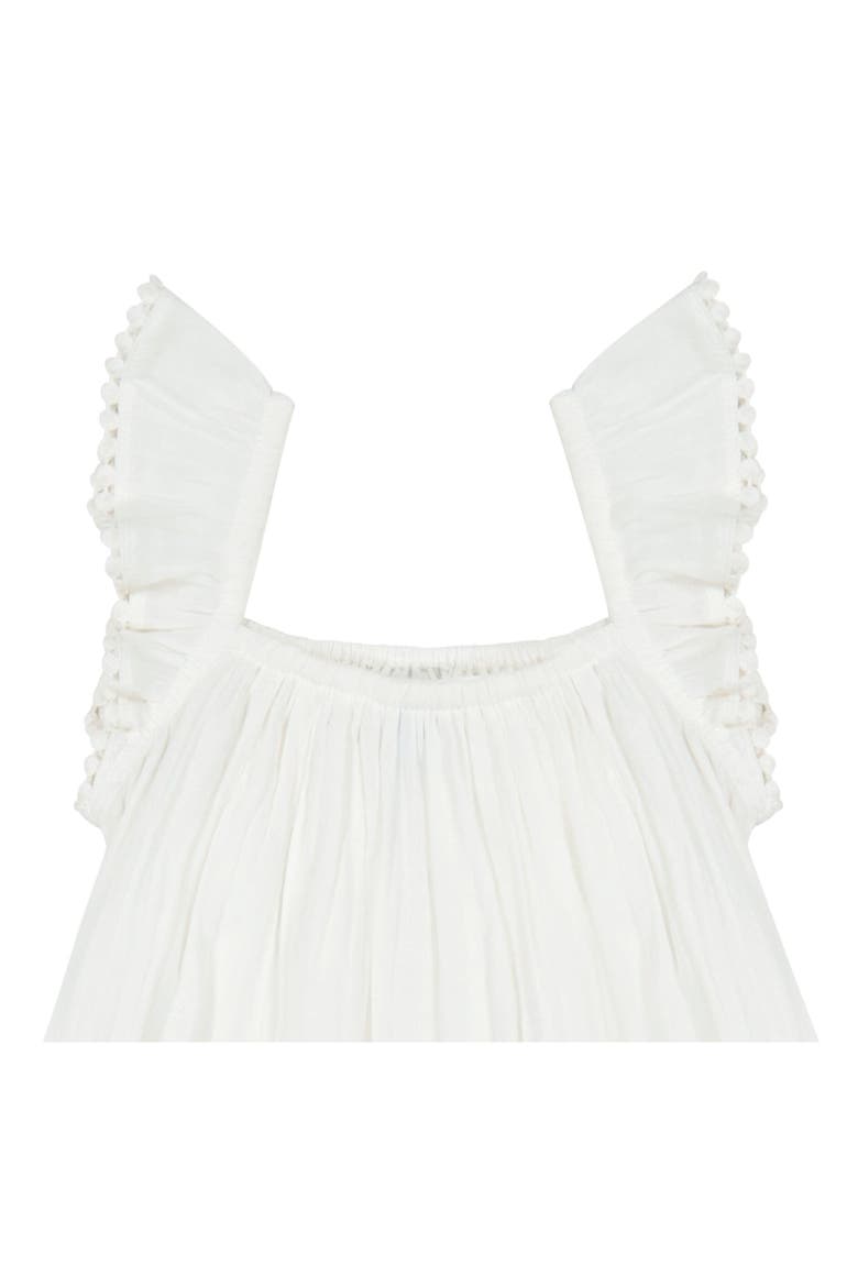 Mini Eva Girl's Ruffle Dress White, Alternate, color, White