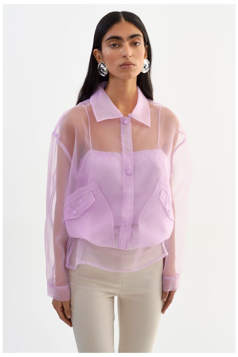 Verma | Sheer Jacket, Alternate, color, Lilac