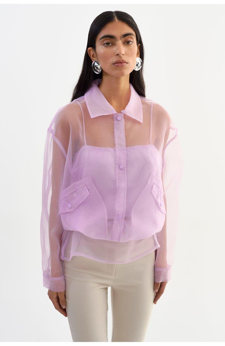 LAMARQUE Verma | Sheer Jacket, Alternate, color, Lilac