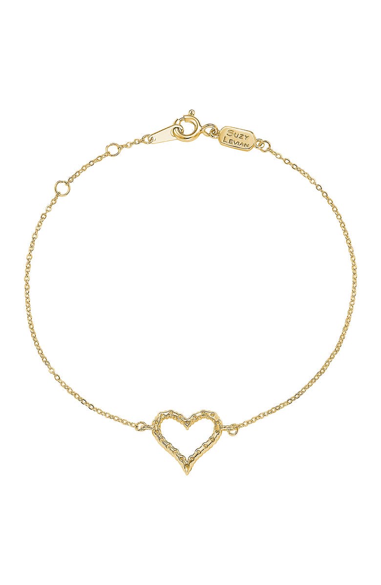 SUZY LEVIAN Diamond Heart Chain Bracelet, Alternate, color, 