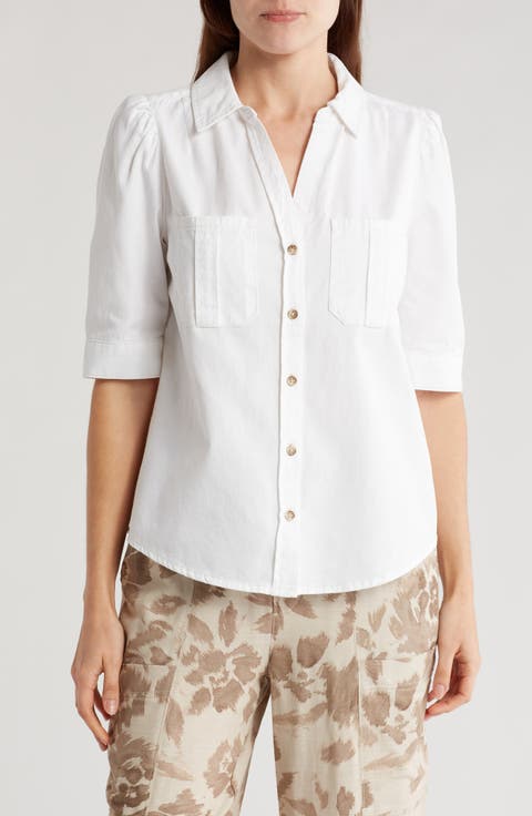 Cotton Button-Up Shirt