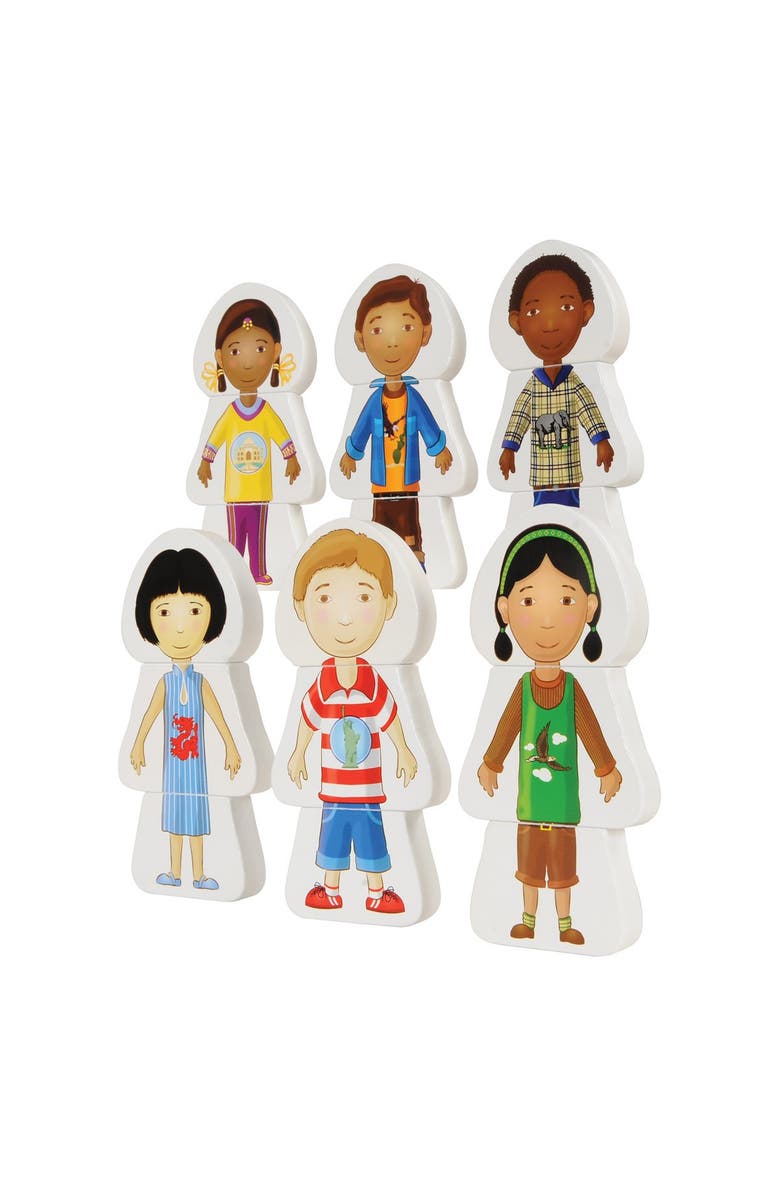 Kaplan Early Learning Company Multicultural Friends Puzzles - Set of 6, Alternate, color, Multicolored