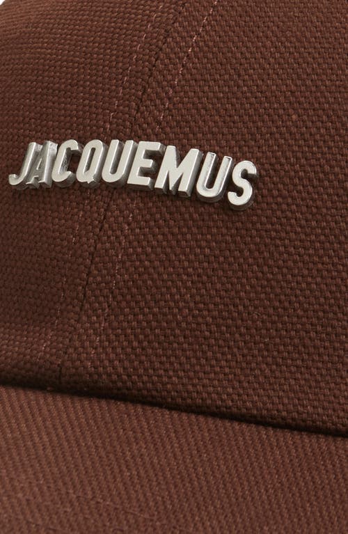 Jacquemus La Casquette Gadjo Baseball Cap In Brown