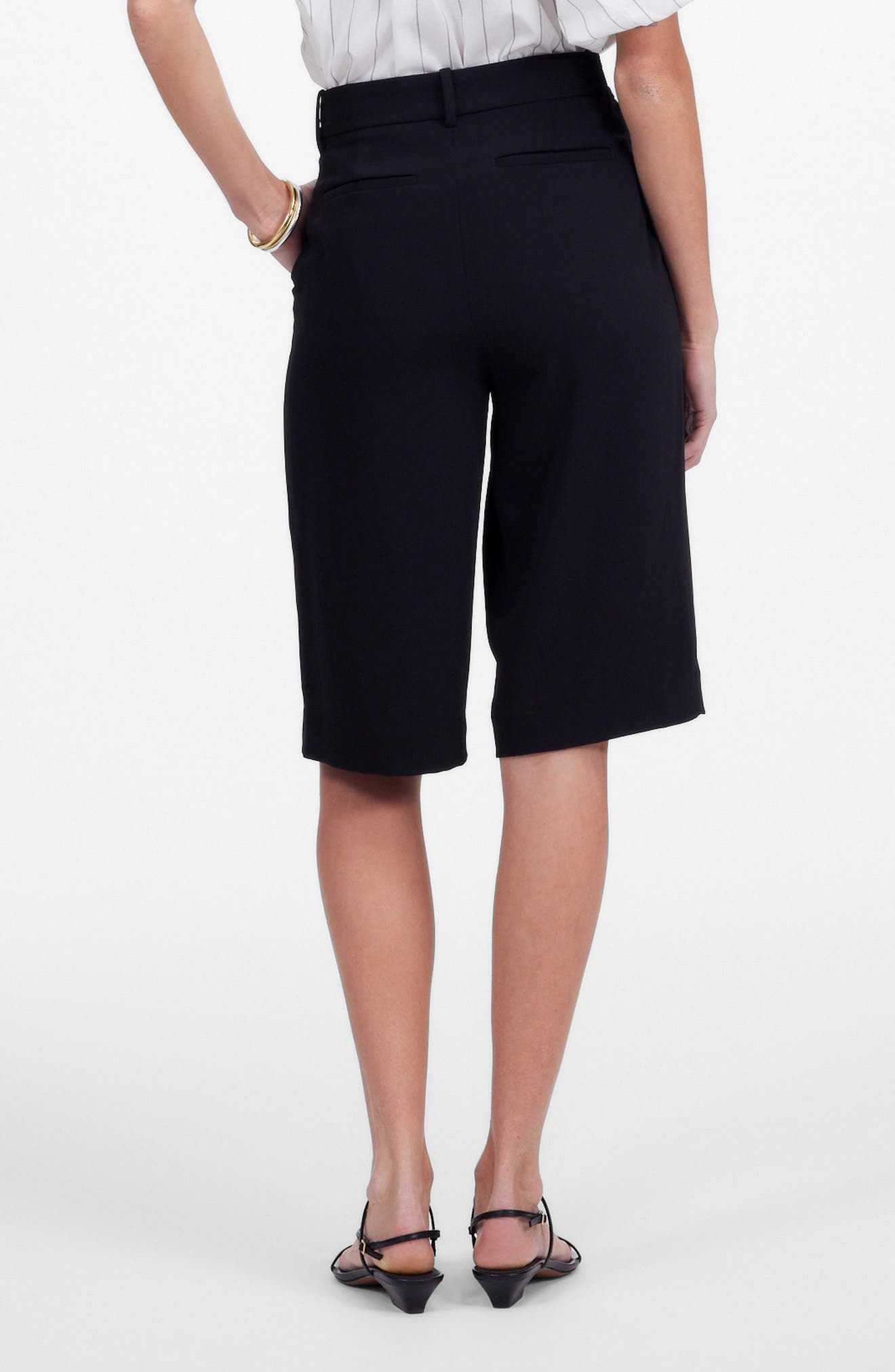 Slouchy Crepe Shorts - image 2