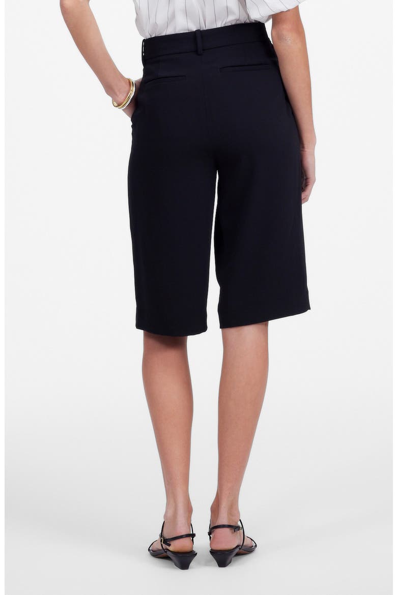 Slouchy Crepe Shorts, Alternate, color, JET BLACK