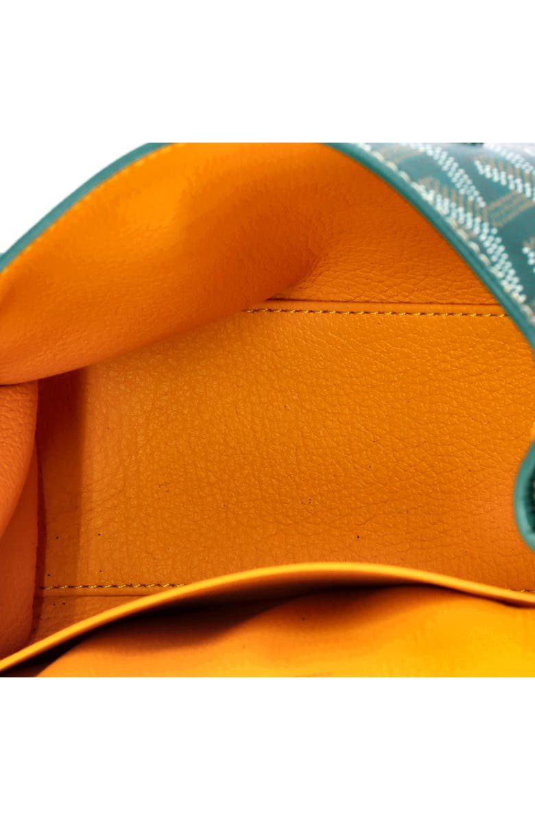 Pre-Owned Goyard Saigon Top Handle Bag Coated Canvas with Leather Mini, Alternate, color, Green