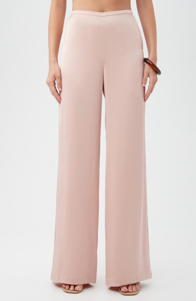 Trina Turk Tavia Wide Leg Pants, Main, color, Flawless Beige