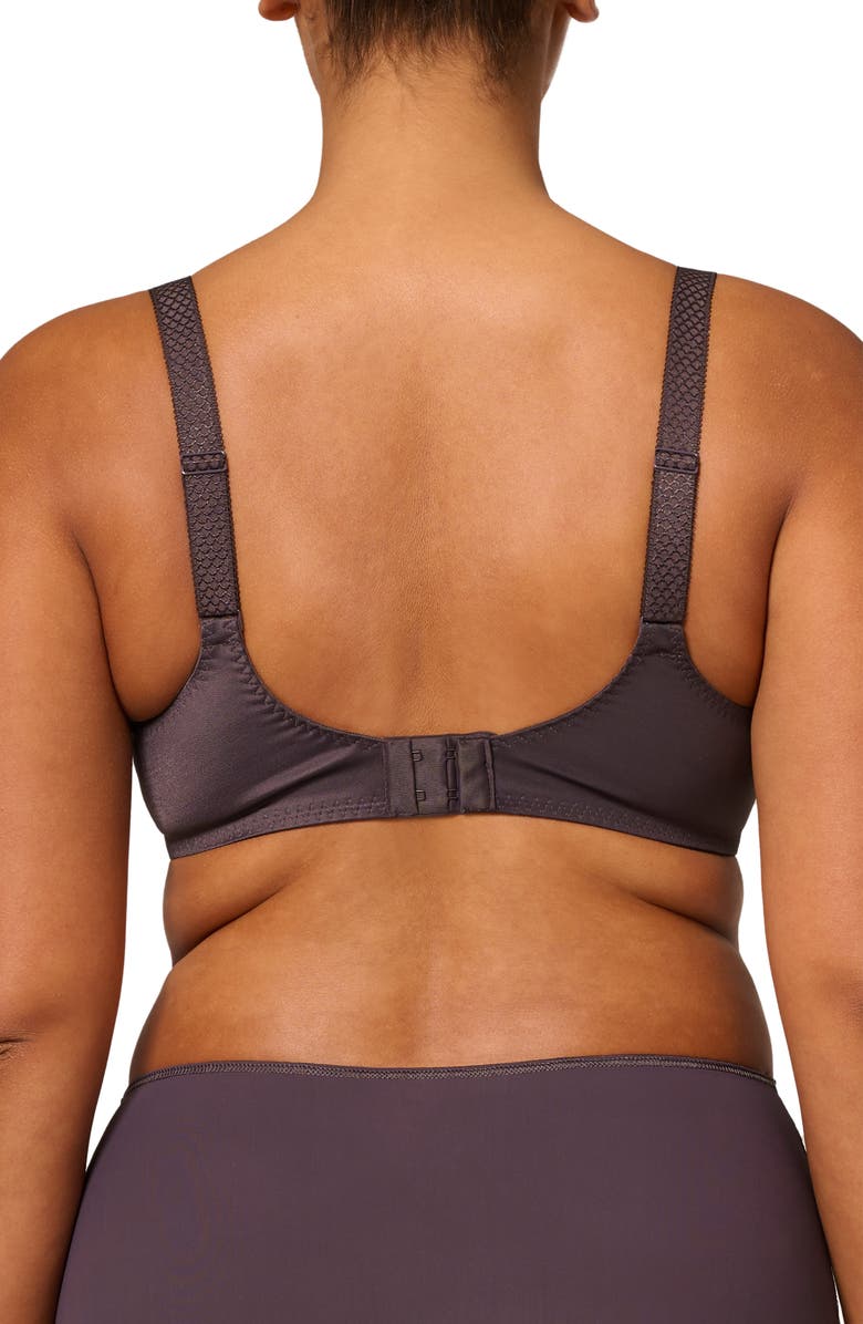 Simone Perele Caresse Underwire Minimizer Bra, Alternate, color, Graphite Grey