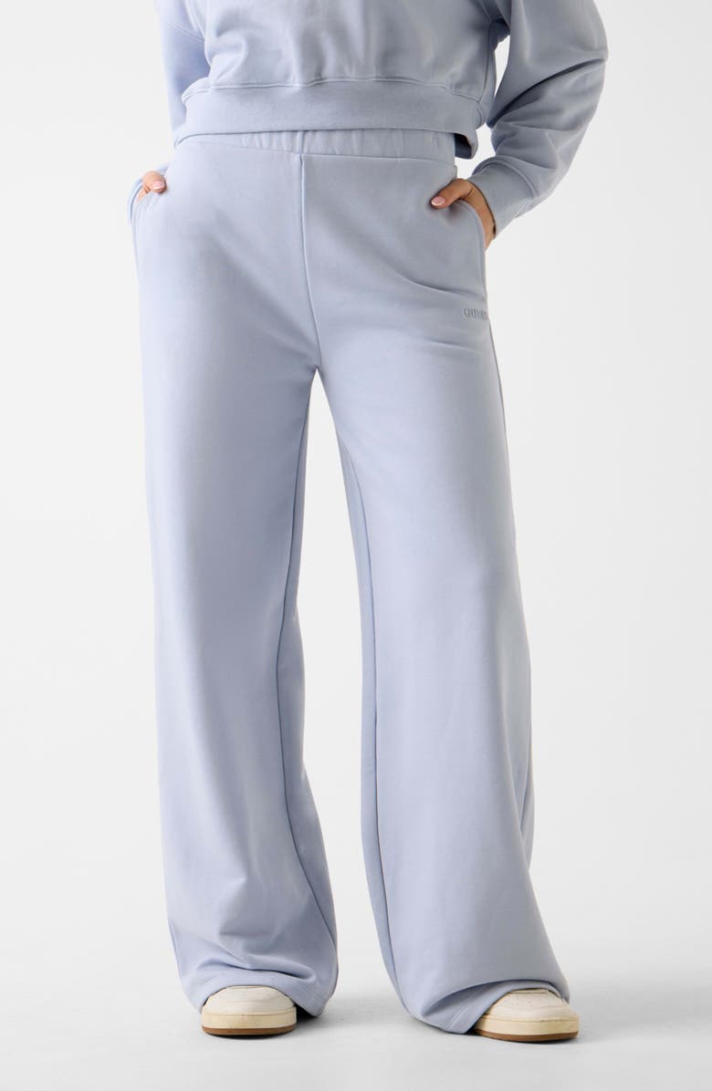 GUESS Yayoi Wide Leg Sweatpants, Main, color, Blue
