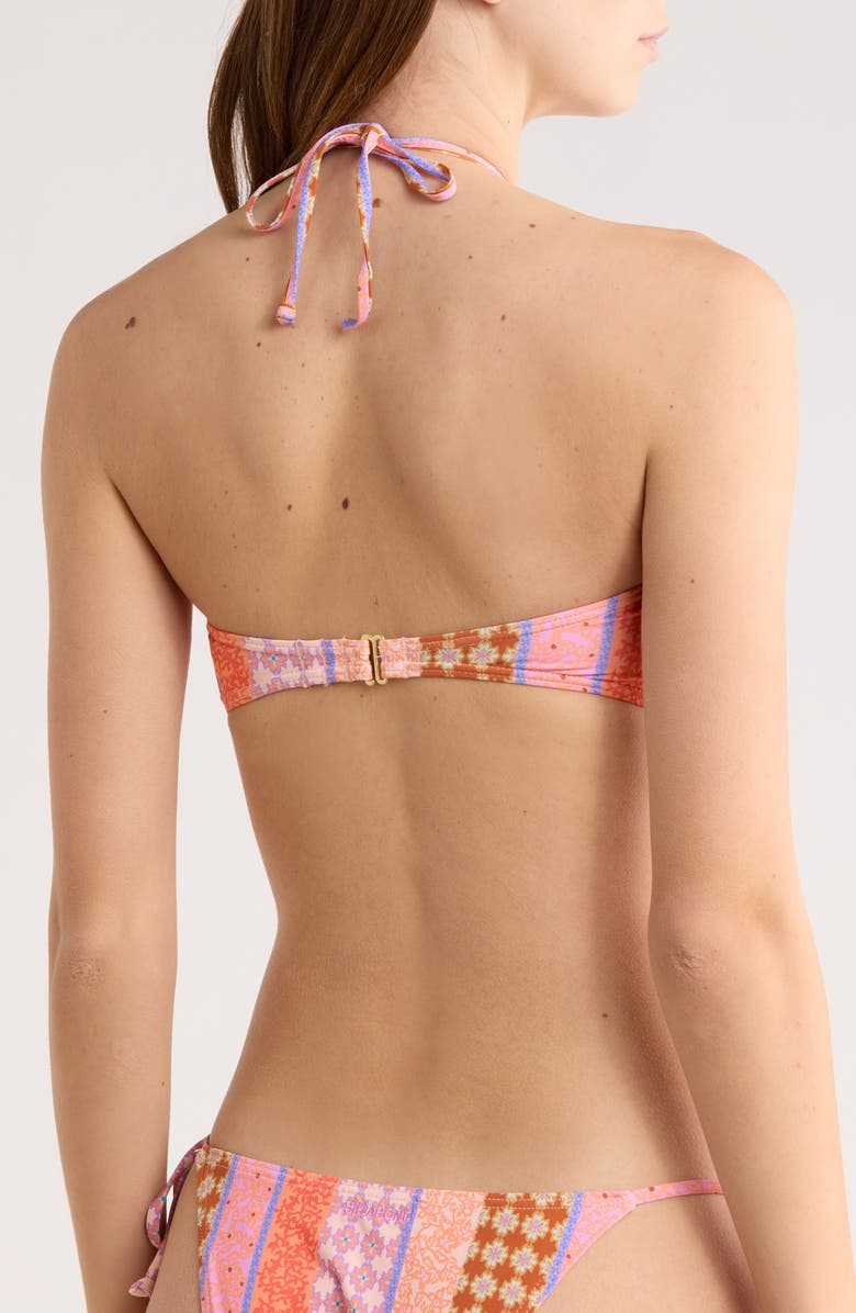 Billabong Move Your Spirit Drew Bikini Top, Alternate, color, Coral Multi