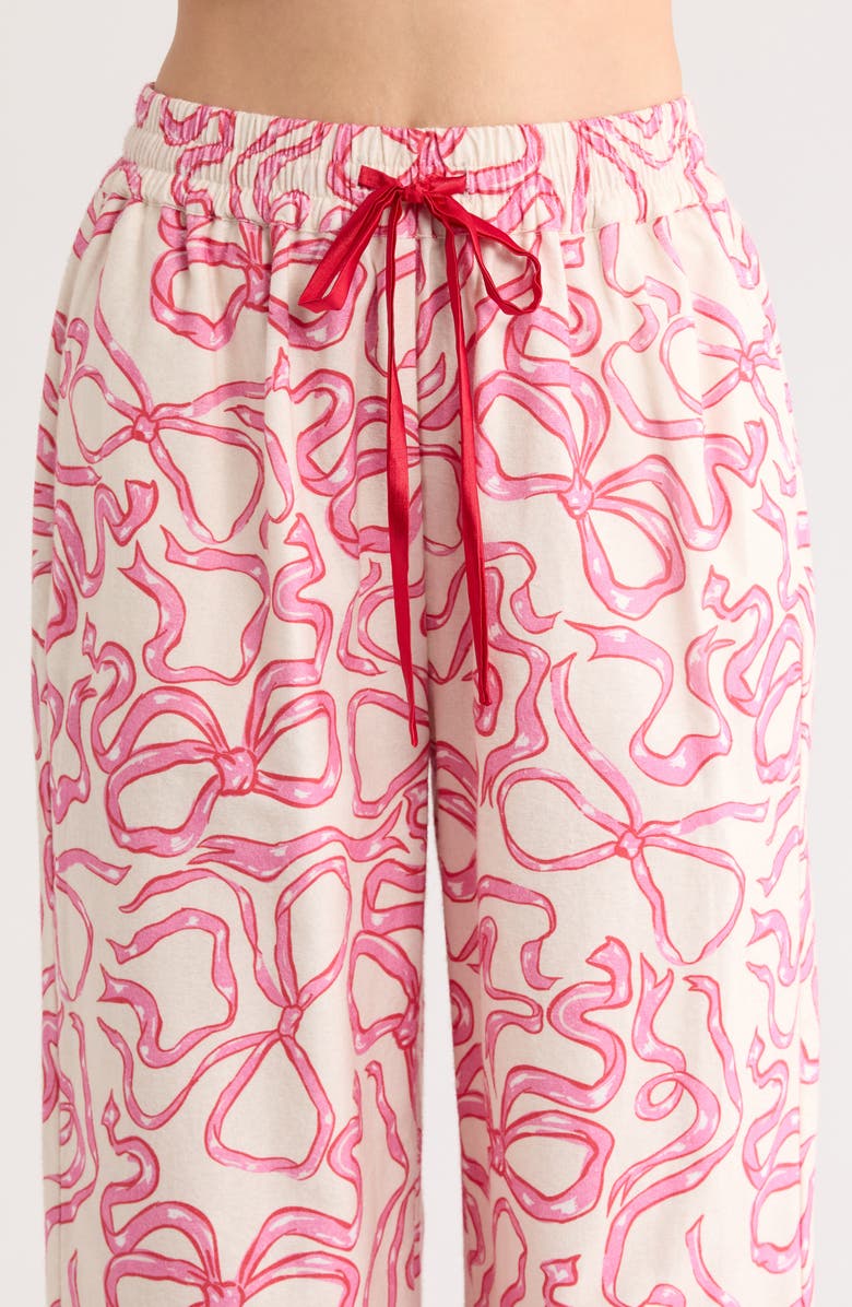 KILO BRAVA Print Cotton Pajamas, Alternate, color, Dancing Bows