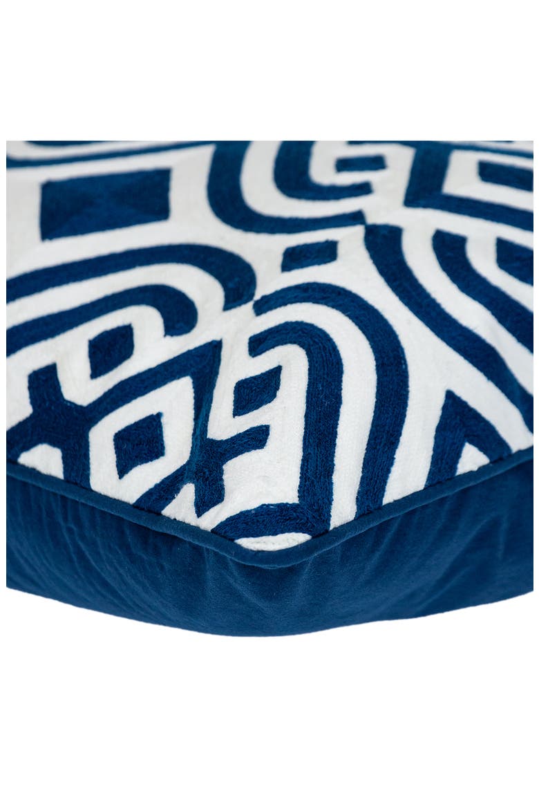 Vega Throw Pillow, Alternate, color, BLUE