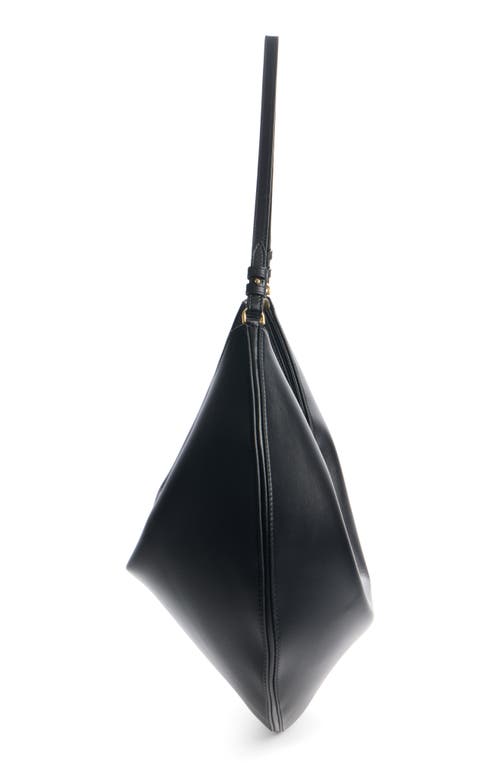 Jacquemus Le Sac Crescent Leather Hobo Bag In Black