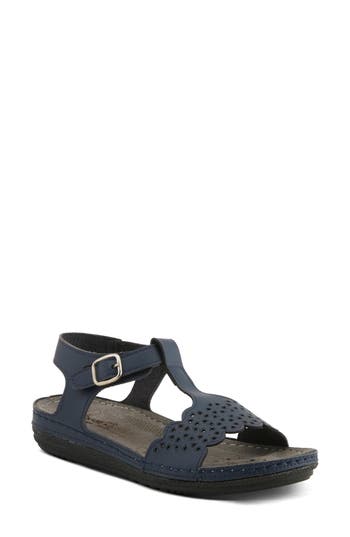 Flexus By Spring Step Steve Sandal In Navy